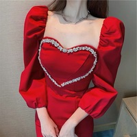 Vente flash : Chaîne de diamants en cristal œil de cheval de 1,5 cm de large, décorations DIY, à coudre, cristal dense, diamant en verre, accessoires pour vêtements et chaussures