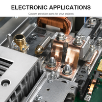 Pièces électroniques sur mesure usinées CNC, aluminium, cuivre, laiton, polissage de précision, faible MOQ, fabricant