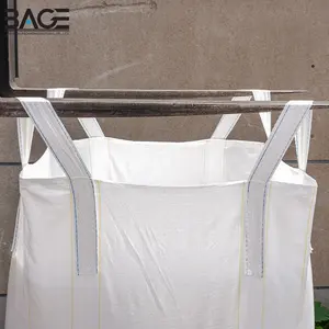 Jumbo Bulk Bags 1000Kg 1500Kg 2000 Kg Pp Jumbo Ton Bag For Construction Materials Big Bags Pp Fibc Container