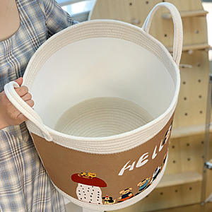 Panier de rangement pliable en polyester 100% écologique, <span class=keywords><strong>style</strong></span> nordique, dessin animé, pour vêtements d'enfants, jouets, linge sale - Product Image 4