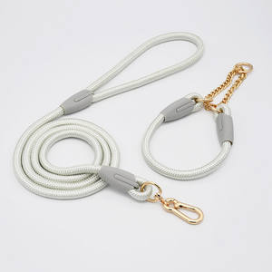 Kustom kalung rantai nilon anjing dan Set tali refleksi gaya Barat dipersonalisasi daur ulang tali hewan peliharaan besar memimpin berjalan - Product Image 4