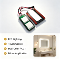 Modul Sensor Sentuh LED Peredup CCT 60W DC12V Anti-Kabut Cermin Pintar dengan Rating IP54 dan Sertifikasi CE ROHS untuk Pencahayaan Cermin Rias