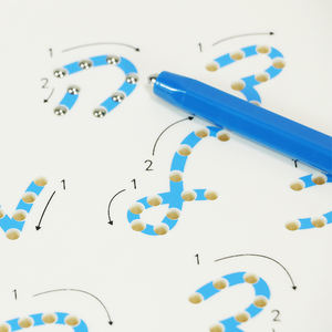 Tavolo da disegno magnetico alfabeto ebraico lettera di tracciamento bordo per l'apprendimento precoce dei bambini - Product Image 4