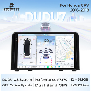 DUDUAUTO Smart Android Tout en Un Auto Autoradio Lecteur Vidéo pour Honda CRV CR-V 5 RT <span class=keywords><strong>RW</strong></span> 2016-2018 - Product Image 2