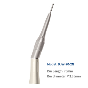 DJW-70-2N pièce à main chirurgicale à pulvérisation externe, contre-Angle dentaire à vitesse lente avec connecteur de Type E longueur de la fraise 70mm Dia 2.35mm - Product Image 1