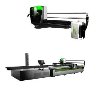 آلة قطع تلقائية للأنسجة والملابس تعمل ببرنامج كارد (CAD) لتقطيع المائدة من الطاولة
