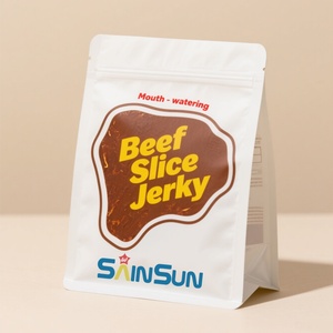 Bolsa de Embalaje Personalizada para Alimentos Congelados y Deshidratados, Bolsa con Cierre Hermético y Base Plana para Carne Seca en Rodajas - Product Image 2
