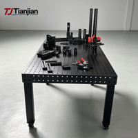 Plateforme de soudage 3D série D16, système de fixation modulaire en acier de haute précision, table pour travaux métalliques complexes et fabrication de précision