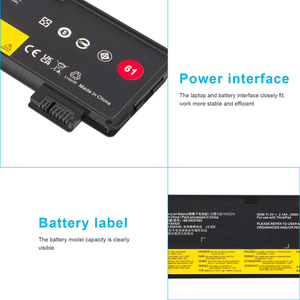 Premium <b>Rechargeable</b> Li-ion Durable Cycle 01AV424 11.4V 24Wh 3-Cell <b>Battery</b> Pack for Lenovo A475 T470 SB10K97581 01AV422 Low MOQ - Product Image 6