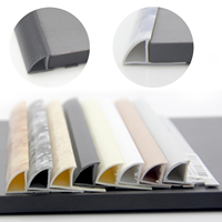 Profilé de carrelage PVC moderne à prix réduit, type fermé, effet marbre, 8MM 10MM 12MM pour la maison