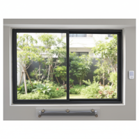 Ventana Corredera de PVC con Aislamiento Térmico de Grado Renovación para Apartamentos, Vidrio con Recubrimiento Low-E, Suministro de Fábrica con Certificación ISO9001