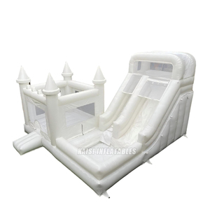 Castillo inflable blanco <span class=keywords><strong>con</strong></span> tobogán acuático, castillo inflable <span class=keywords><strong>de</strong></span> calidad comercial <span class=keywords><strong>para</strong></span> <span class=keywords><strong>alquiler</strong></span> en bodas, fiestas y <span class=keywords><strong>eventos</strong></span>. - Product Image 3