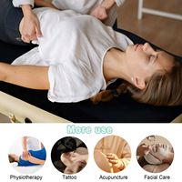 Matelas de massage incurvé en velours pour lit d'extension de cils, qualité supérieure pour salon de beauté