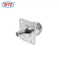 Connecteur 50 Ohm N vers SMA L16 N femelle vers SMA femelle adaptateur coaxial convertisseur de Test panneau à bride à 4 trous connecteur d'antennes RF