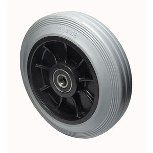 Fabriek Direct 7 Inch Duurzaam Zware Anti-Statische Tpr 180Kg Luchthaven <span class=keywords><strong>Trolley</strong></span> Draaibare Rollende Vliegtuig Bagage Kar Wiel Alleen - Product Image 4