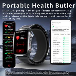 F530 스마트워치 에어펌프 혈압 심박수 ECG 체온 건강 모니터링 낙상 감지 피트니스 트래커 스마트워치 - Product Image 6