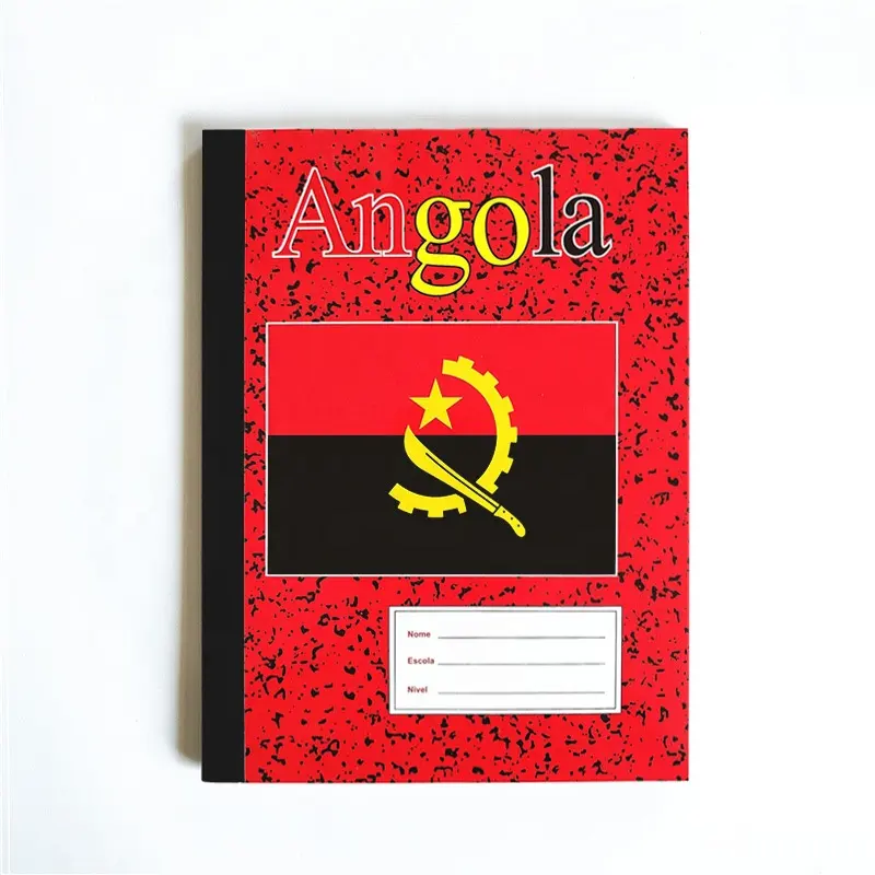 Caderno de cópia escolar/200 páginas para exercícios de angola livros para estudante da escola infantil