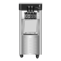 Machine à glace molle automatique en acier inoxydable, autonettoyante, compatible lait et eau, pour restaurant, pâtisserie, usage quotidien