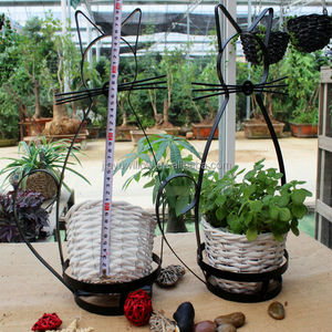 Lớn Mây Giỏ Tường Treo Nhà Máy Móc Áo Giỏ Cho Các Nhà Máy Ngoài Trời Hoa Trồng Wicker Nhà Máy Móc Áo Giỏ - Product Image 2