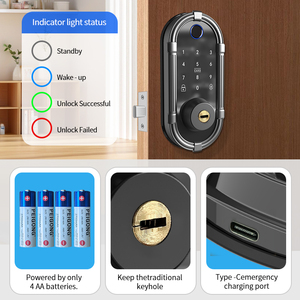 DL10T <strong>Screen</strong> <strong>Keypad</strong> Smart Door <strong>Lock</strong> | <strong>Electronic</strong> Digital Deadbolt with Passcode Access - Product Image 3