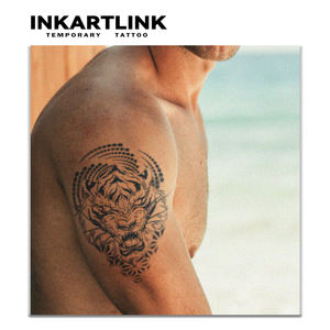 Adesivi per <span class=keywords><strong>Tatuaggi</strong></span> Semi-Permanenti Serie Animali INKARTLINK, Resistenti all'Acqua, Ecologici, Durata 15 Giorni, Design Sexy di Leone e Tigre - Product Image 5