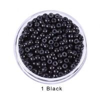 Meilleures ventes – Marque IRUIBEAUTY – 1000 micro-anneaux de 3 mm avec pavé de perles, anneaux en cuivre, nano-perles en silicone pour extensions capillaires