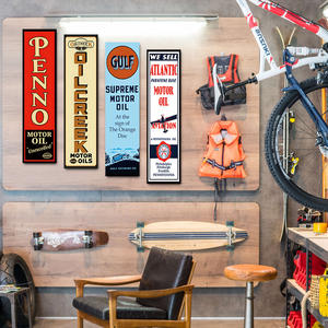 Panneau métallique décoratif rétro Penno Oilcreek Atlantic Gulf pour <span class=keywords><strong>garage</strong></span>, man cave, atelier automobile - Product Image 2