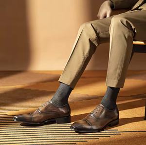 Zapatos de Vestir de Cuero para Hombre, Cerrados, Sin Cordones, Impermeables, para Oficina y Carrera, Venta al Por Mayor - Product Image 6