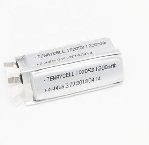 102053 1200mAh <strong>3</strong>,7 V high capacity size rechargeable small polymer lithium ion battery cell pack - Product Image 4