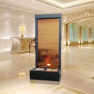 <span class=keywords><strong>Fontaine</strong></span> murale en verre trempé, design moderne en cascade, pour la décoration de restaurant et de hall - Product Image 2