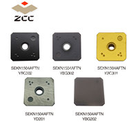 Plaquette en carbure ZCC CT SEKN SEKN 1504AFTN 45 °   Plaquettes carrées en carbure de tungstène pour outils de fraisage en carbure de tungstène