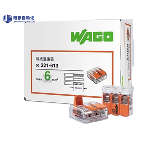 ขั้วต่อสายไฟแบบสปริง <span class=keywords><strong>WAGO</strong></span> <span class=keywords><strong>221</strong></span> 613 <span class=keywords><strong>Mini</strong></span> 3 โพล ของแท้ สำหรับพื้นที่ขนาดเล็ก - Product Image 1