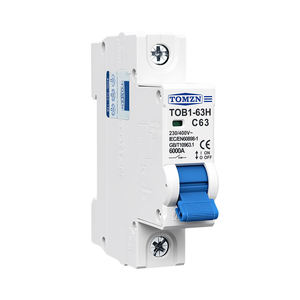 TOMZN <span class=keywords><strong>1P</strong></span> AC MCB TOB1-63H C Тип 230/400V ~ 50HZ/60HZ мини-выключатель 3A 6A 10A 16A 20A 25A 32A 40A 50A 63A - Product Image 4