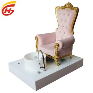 Fauteuil <span class=keywords><strong>de</strong></span> pédicure rose <span class=keywords><strong>de</strong></span> luxe pour salon <span class=keywords><strong>de</strong></span> manucure avec dossier haut - Product Image 1