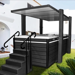 Cubierta de <span class=keywords><strong>piscina</strong></span> sin fin para nadar con elevador eléctrico de lujo, cubierta de seguridad para Spa al aire libre y carrete, cubierta de <span class=keywords><strong>piscina</strong></span> mejorada, mejor comodidad de seguridad - Product Image 6