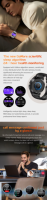 Smartwatch Android KT88 con Display AMOLED, IP68, Fitness Tracker, Monitoraggio del Sonno, Bussola, Assistente Vocale, Risposta alle Chiamate, Cinturino in Silicone