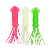 Prix usine 65mm 80mm 100mm 150mm calmar artificiel leurre souple en caoutchouc matériel jupe 3 couleurs Silicone calmar jupe pour calmar