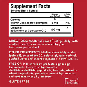 Ubiquinol organik 100mg CoQ10 antioksidan untuk suplemen kesehatan jantung untuk wanita dan pria - Product Image 3