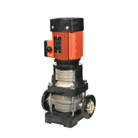 Pompe centrifuge verticale multi-étages en acier inoxydable, faible bruit, structure compacte, pour système de refroidissement et surpression d'eau