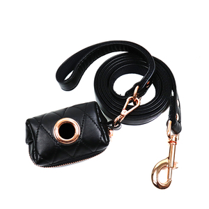 Accesorios personalizados de fábrica para mascotas, telas de cuero PU negro, arnés para perros - Product Image 4