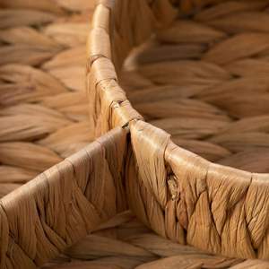 Bandeja de Almacenamiento de Frutas Tejida con Jacinto de Agua Natural, con 5 Compartimentos, Plato Dividido para Servir Bocadillos y Dulces, Ecológico - Product Image 3