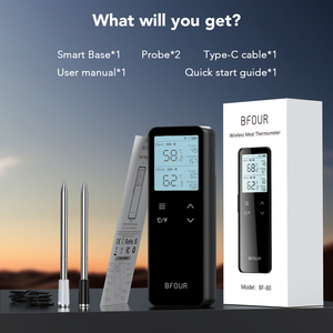 <span class=keywords><strong>Termometro</strong></span> <span class=keywords><strong>per</strong></span> Carne WiFi con Doppia Sonda Bluetooth, Impermeabile IP67 <span class=keywords><strong>per</strong></span> Griglia, <span class=keywords><strong>Forno</strong></span> e Affumicatore - Product Image 6