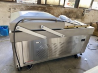Machine d'emballage sous vide à double chambre à haute capacité 100 m³/h pour l'emballage des aliments frais, de la viande, du fromage, des sacs en plastique et en aluminium