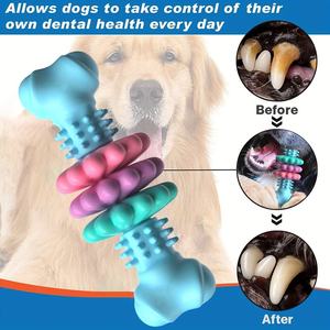 Jouet à mâcher interactif pour chien, soins dentaires, jouet de dentition pour chiens de petite/moyenne/grande taille, soulagement du stress, récompense d'entraînement - Product Image 6