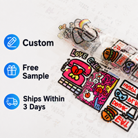 Nuevo Diseño Personalizado, Película UV DTF AB Colorida, Etiquetas Decorativas Personalizadas con Logotipo, Adhesivos de Transferencia para Embalaje