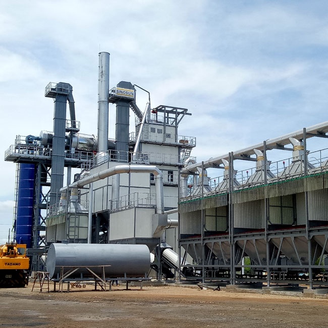 SR4020 горячий и холодный переработанный асфальтосмесительный завод