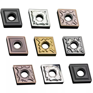 CNMG120404 CNMG120408 Carbide <strong>Turning</strong> <strong>Inserts</strong> CVD/PVD Coated APMT Shape 40HRC for Steel Stainless Steel CNC Lathe <strong>Turning</strong> Center - Product Image 2