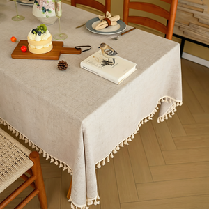 Mantel Nórdico de Color Sólido, Imitación <span class=keywords><strong>Lino</strong></span> y Algodón, Lavable, Impermeable, Resistente al Aceite, de Lujo, para Mesa de Comedor o Café - Product Image 4
