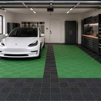 Schmutzabweisende Drainage-PP-Fliesen mit Modernem Grafikdesign, Wasserdicht, Umweltfreundlich, Langlebig, Ineinandergreifende Modulare Garagenbodenfliesen