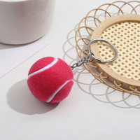 Coloré Balle De Tennis Sport Porte-clés Porte-clés 3d Mini Balle De Tennis Porte-clés Sac Charme Tennis Jeux Fan Cadeaux